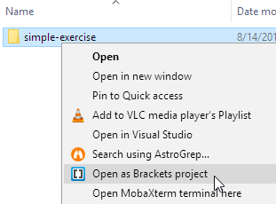Open in Brackets