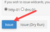 Issue button