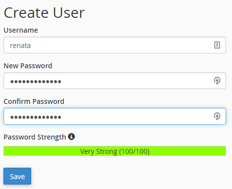 Create user